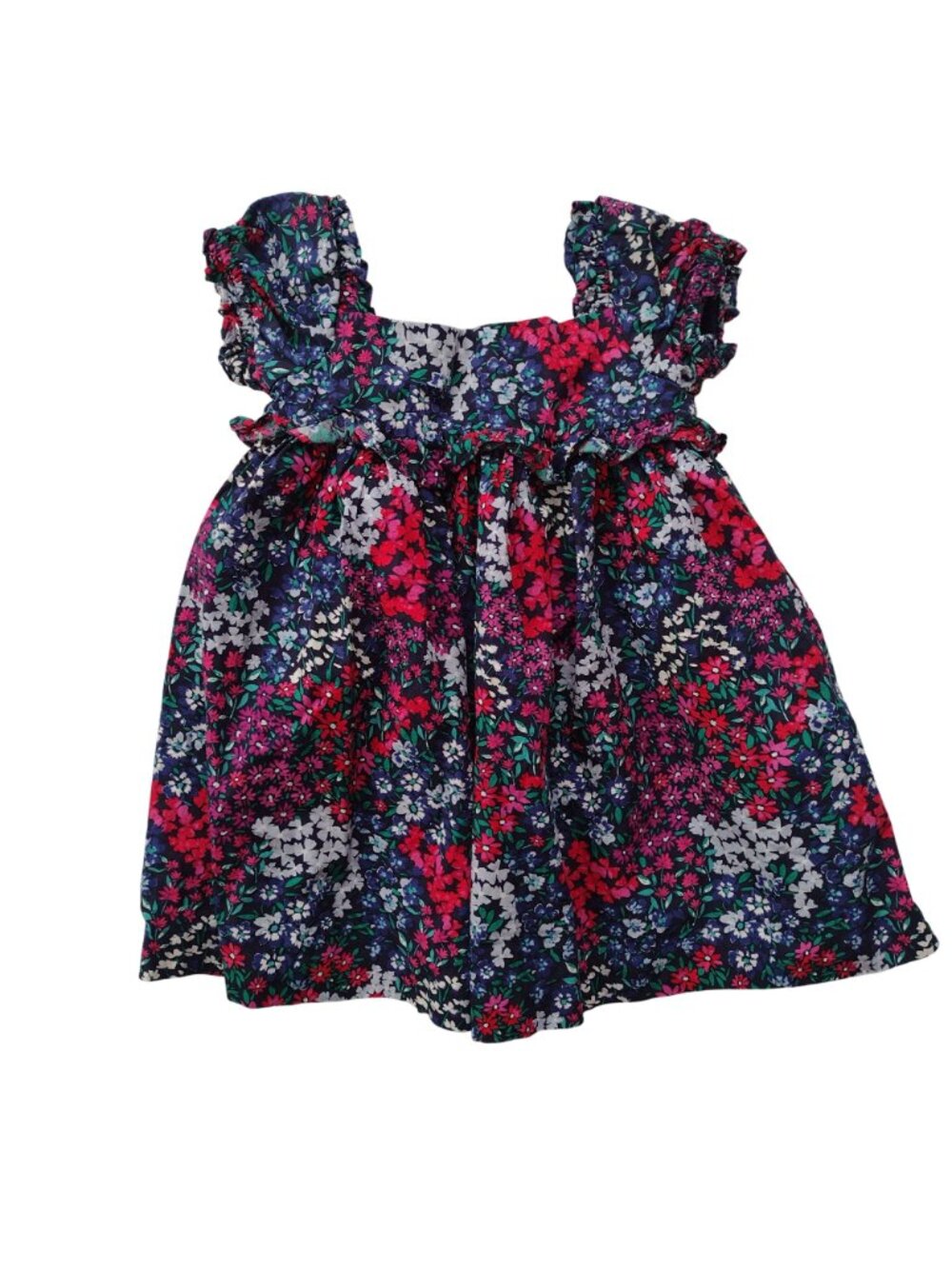 Janie and Jack Baby Girl Dresses 12-18M Set of 2 Cotton Blend Summer Sundresses - Picture 5 of 11
